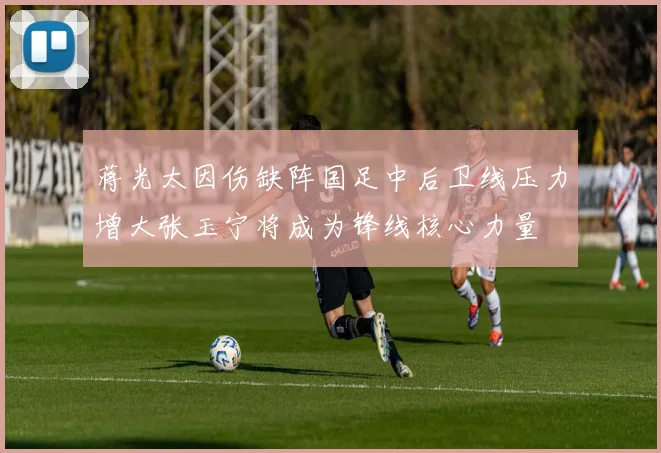 蒋光太因伤缺阵国足中后卫线压力增大张玉宁将成为锋线核心力量